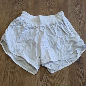 Lululemon White Hotty Hot Shorts